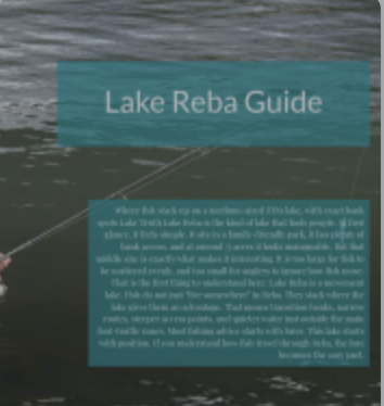 Lake Reba guide cover