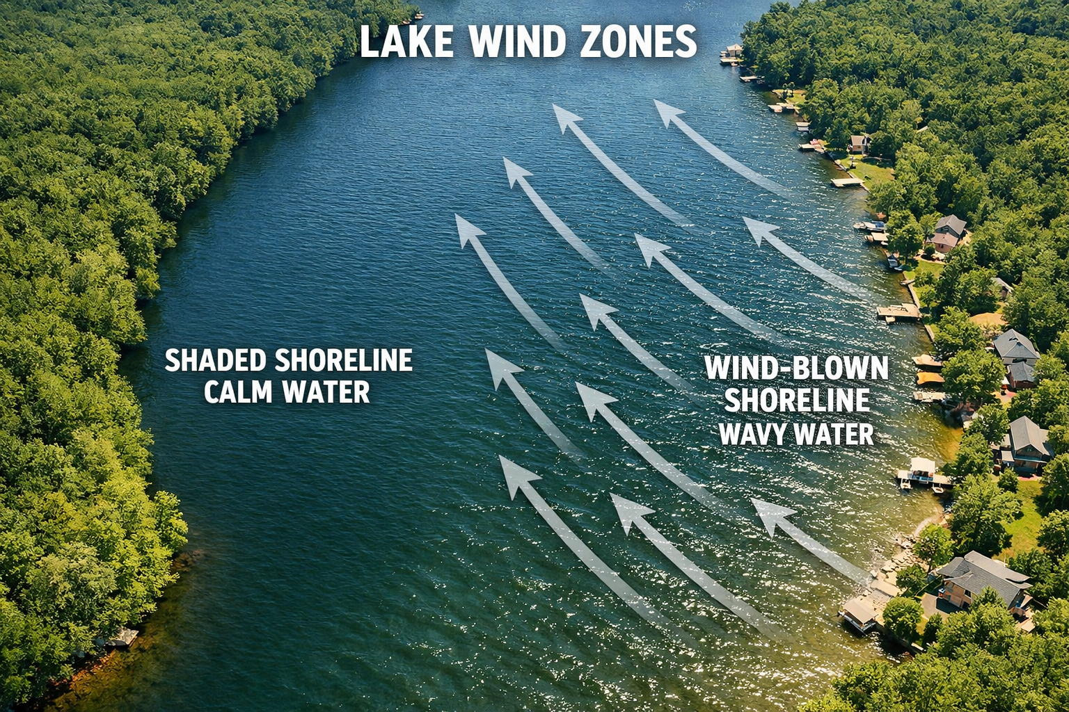 lake-from-above-with-one-shoreline-shaded-one-shoreline-wind-blown.